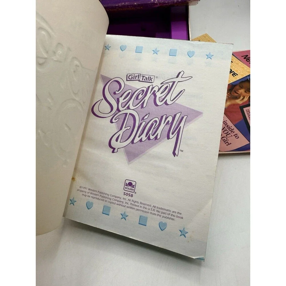 1991 Girl Talk Secret Diary Game Golden 5058 Secrets & Surprises : Read